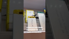 Batterie al litio polimeriche disponibili in tutte le dimensioni