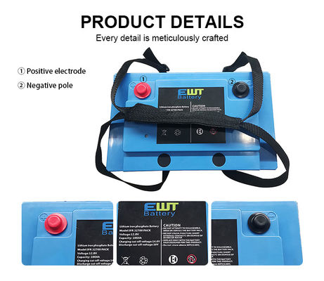 comprare 12V batteria al litio ferro fosfato per 12v 100Ah LiFePo4 Deep Cycle Battery Pack con BMS integrato fabbricazione online
