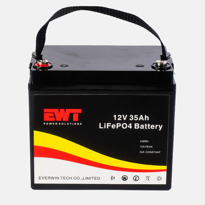 comprare 12.8V ricambio batteria al litio LiFePO4 sistemi di alimentazione elettrica 12V 35Ah batteria al litio ferro fosfato fabbricazione online
