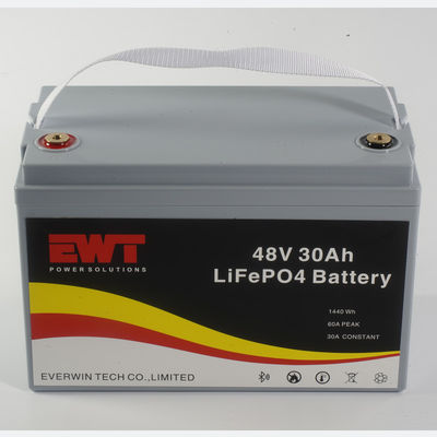 comprare OEM batteria al litio ferro fosfato di colore bianco 48 volt lifepo4 batteria agli ioni di litio 48v 30ah fabbricazione online