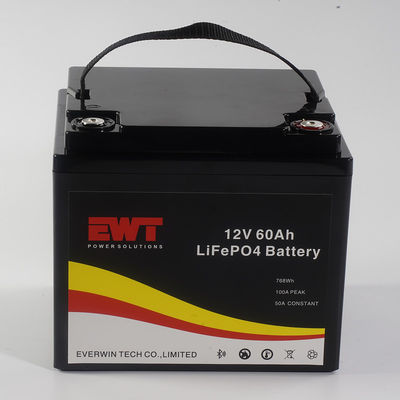 comprare OEM ricaricabile batteria agli ioni di litio 12v 60ah 768Wh lifepo4 per scooter E-bike Golf car online manufacture