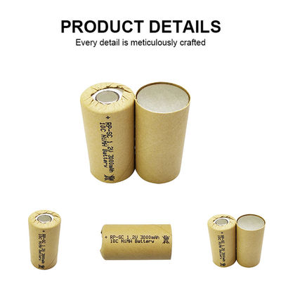 Strumento elettrico batteria ricaricabile al nichel alta scarica 1.2V 3000mah batteria Nimh