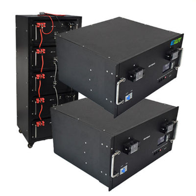 CASE STABILE INDUSTRIALE 5U 48V 100AH LITIO FOSFATTO FERRO BATTERIA PACK NERO impermeabile e impermeabile alla polvere