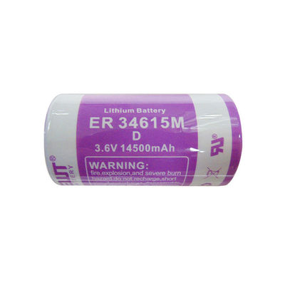 Batteria al litio tionil cloruro ad alta velocità cilindrica 3.6V batteria al litio Cella ER34615M
