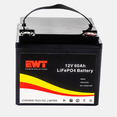 12V LFP Materiale anodico Batteria al litio ferro fosfato IFR32700 12,8V 60Ah per sistemi elettrici