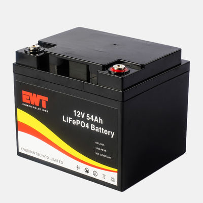 Sistema di alimentazione domestica Batteria al litio ferro fosfato 12V 12.8V 54Ah LiFePO4 LFP Batteria al litio per sistema di stoccaggio solare