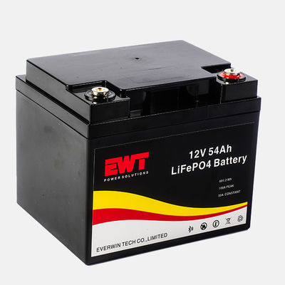 LiFePO4 batteria al litio 12.8V 54Ah batteria al litio ferro fosfato pacchetto SLA sostituzione batteria lfp