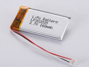 Batteria polimerica al litio da 3,7 V da 100 mAh per un'alimentazione stabile e duratura