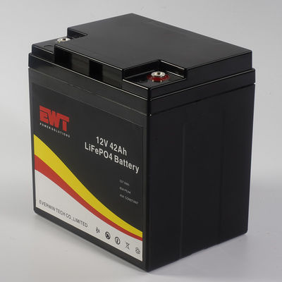 14.6V 12V 42Ah batteria al litio ferro fosfato con corrente di scarica BMS fornita