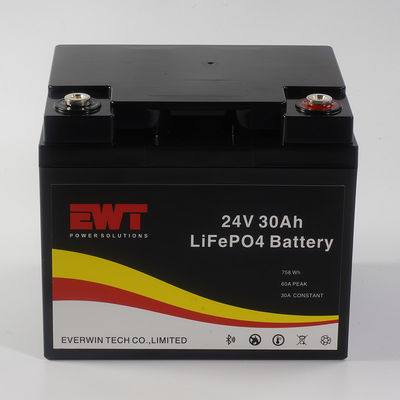 Batteria industriale a fosfato di ferro di litio da 24 V con corrente di scarica continua massima da -20°C a 45°C e certificazione CE