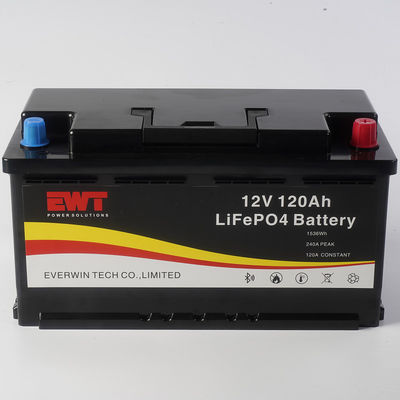 Batteria 12V 120AH Lifepo4 di lunga durata per il sistema solare