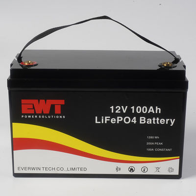 12V 100AH Deep Cycle Rechargeable Battery Pack Smart Bluetooth Monitoring Function per un dispositivo compatto e durevole