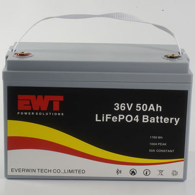 36V 50AH LiFePO4 Battery Pack Fornitore di alimentazione per veicoli ricreativi mobili per sistemi di accumulo di energia