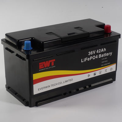 Polverosa e impermeabile 36V 42Ah Lithium LifePo4 Battery Pack Fornitura di apparecchiature di alimentazione RV