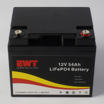 Batteria LiFePo4 LFP 12V 54AH per sistema solare