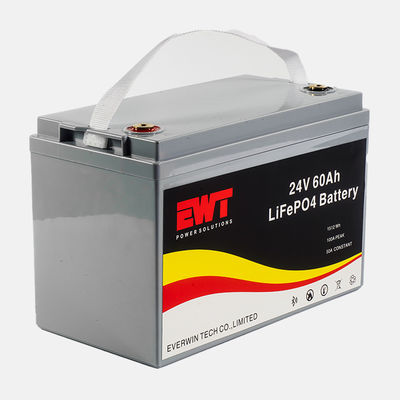 24V 60Ah LiFePO4 Batteria per imbarcazioni elettriche 30A Scarica 640Wh Potenza di uscita -20°C a 45°C