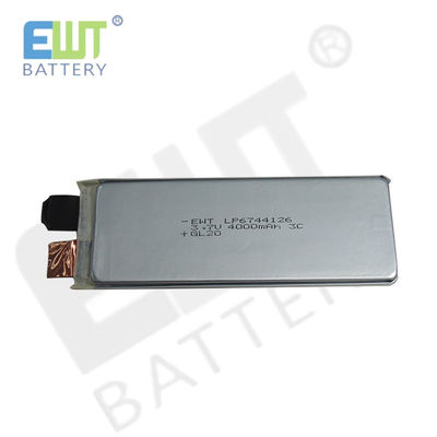 Batteria al litio polimerico di grado LP6744126 3.7V 4000mAh 3C per 1 mese