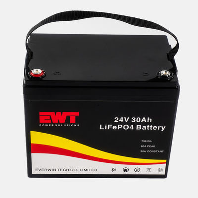 Batteria LFP 24V di lunga durata ad alta densità energetica e durata di 2000 cicli