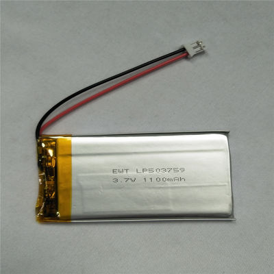 Batteria al litio argento LP503759 3.7V 1100mAh Con PCM