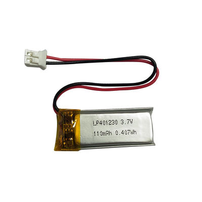 1S1P Li-Polymer Power Cell LP401230 3.7V 110mAh con PCM La soluzione definitiva per lo stoccaggio dell'energia