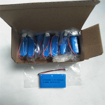 LP703450 3.7V 2400mAh batteria ricaricabile in polimero di litio per il trasporto aereo o marittimo