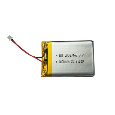 LP523449 3.7V 1000mAh batteria al litio polimerico con PCM