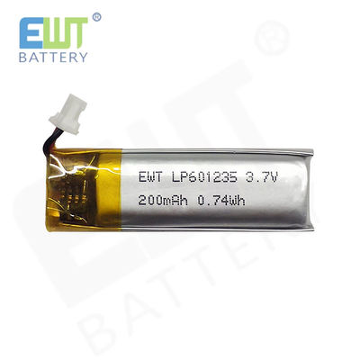 Piccola cella ricaricabile a ioni di litio di polimero Perfetto per LP601235 3.7V 200mAh