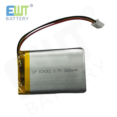 LP824262 3.7V 2600mAh Potenza LiPo Pack ad alta capacità per dispositivo LED