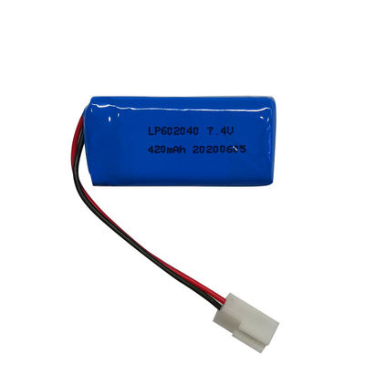 Tipo di connettore personalizzato Batteria al litio polimerico 1A Massimo campo di temperatura di corrente di ricarica -20C -60C