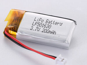 3.7V 200MAH 1S1P Lithium Polymer Battery Pack Modello di assemblaggio con garanzia di 12 mesi e materiali tossici NO PCM Piccole dimensioni