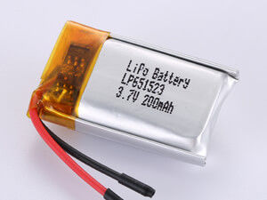 LP651523 3.7V 200MAH Prismatica Polimero Li-ion Cella ricaricabile La combinazione perfetta di forma e funzione Piccole dimensioni