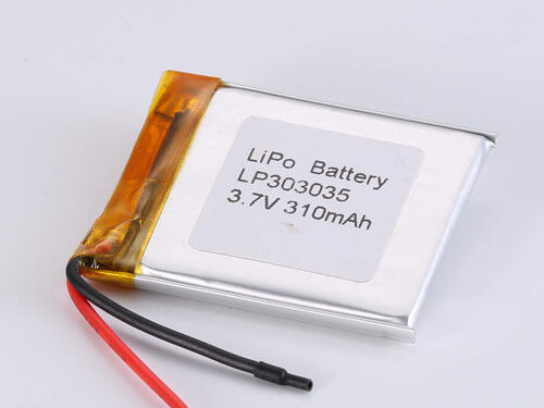 3.7V tensione di ricarica LP303035 310MAH JST connettore di scarica batteria ricaricabile al litio polimero per applicazioni