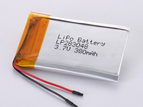 LP283048 3.7V 380MAH Batteria ricaricabile al litio polimerico di grado A -20 a 45 gradi Celsius