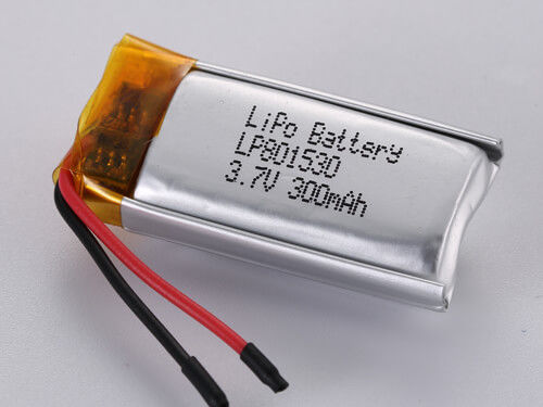 LP801530 3.7V 300MAH Batteria ricaricabile in polimero di litio da -20 a 60 gradi Celsius Temperatura e capacità di scarica