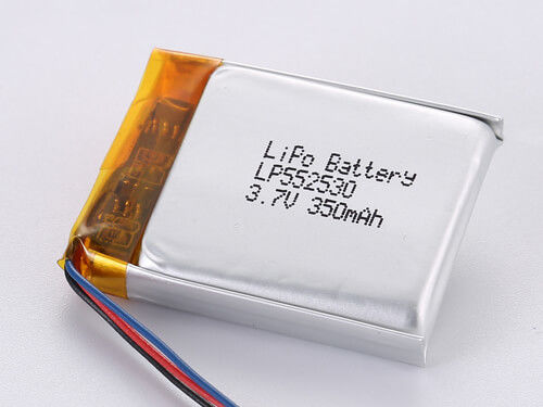 LP552530 3.7V 350MAH Batteria ricaricabile in polimero di litio da -20 a 45 gradi Celsius Performance massima di grado A