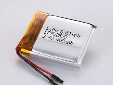 LP552528 3.7V 400MAH LiPo Pack ad alta capacità per alimentazione a lunga durata con batteria a bassa temperatura e foglio d'argento