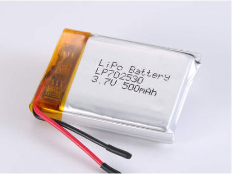 3.7V 500mAh Batteria ricaricabile certificata ROHS per applicazioni pesanti