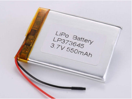 Batteria al litio polimerico ad alta capacità 3.7V 550mah 1C corrente di scarica per prodotti elettronici