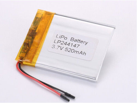 Altre celle ricaricabili a ioni di litio in materiale anodico polimerico LP244147 3,7V 520MAH per prestazioni massime e certificazione ROHS