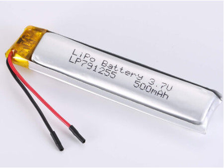 LP791255 500MAH JST/batteria polimerica al litio personalizzata per una soluzione di alimentazione ad alta capacità e di lunga durata tramite consegna aerea