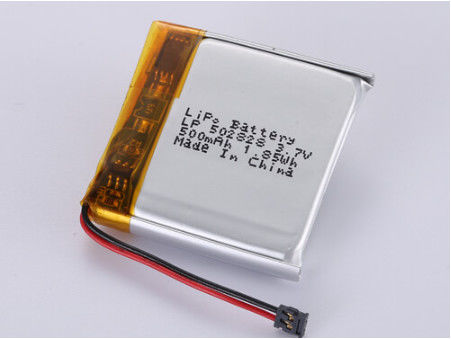 Batteria polimerica al litio LP502828 di lunga durata da 3,7 V a 500 MAH per la consegna di TNT e dispositivi elettronici