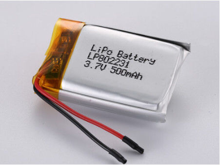 LP802231 3.7V 500MAH Batteria polimerica al litio argento con ampie applicazioni e protezione PCB