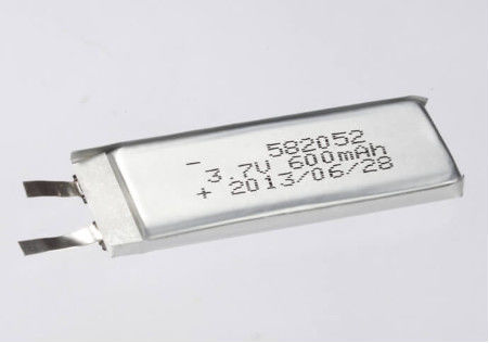 3.7V 600MAH 3.7V Silver Polymer Rechargeable Cell Lithium Polymer Battery per applicazioni pesanti