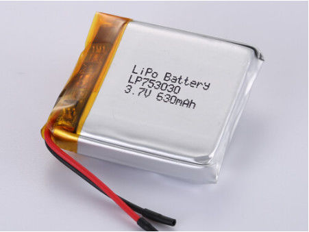 LP753030 3.7V 630MAH Batteria polimerica al litio argento per prestazioni durature
