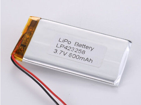 LP423258 3.7V 800MAH Composizione chimica Batteria al litio polimerico Cella ricaricabile agli ioni di litio per l'industria