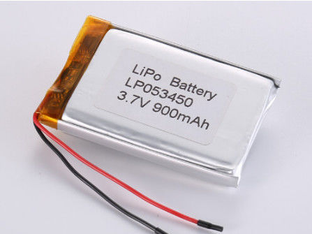 LP053450 3.7V 900MAH batterie agli ioni di litio produttori Composizione chimica Poliemero di litio di alta capacità LiPo Pack Temperatura di scarica -20°C A 60°C