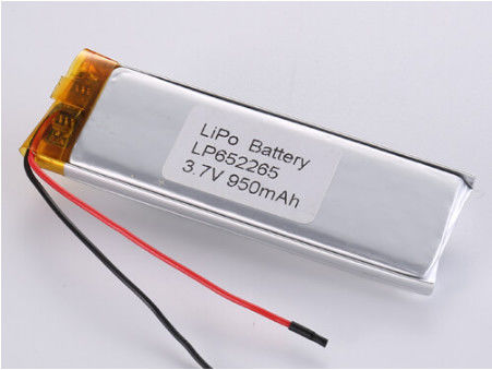 LP652265 3.7V 950MHA batterie agli ioni di litio produttori di altri materiali anodici LiPo Pack ad alta capacità per i mercati nazionali