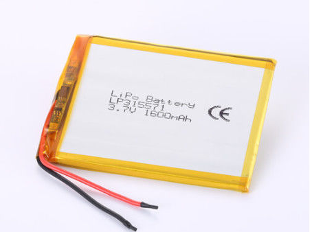 LP315571 Batteria al litio da 3.7V 1600mAh con protezione da sovraccariche e lunga durata
