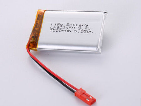 LP903450 3.7V 1500MAH A Grade Pouch Design Batteria al litio polimerico con certificazione FCC