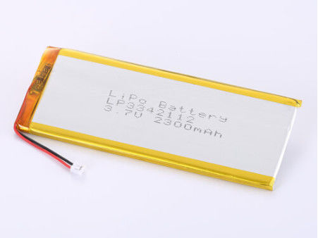 LP3342112 3.7V 2300MAH Batteria polimerica al litio di alta capacità LiPo Pack con durata di conservazione di 1 anno